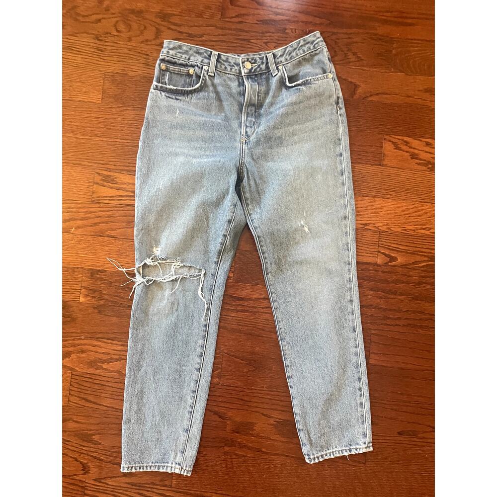 Women's Lovers + Friends Button Fly Distressed Jeans Size 30